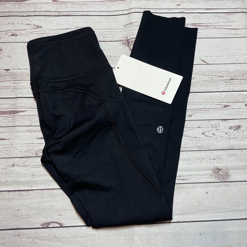 Lululemon Fast & Free Black HR 25" Tight Size 2